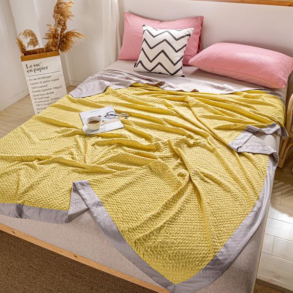 summer quilt comforter solid yellow grey cool feeling fabric throw thicken blanket bedclothes for kids home textile blankets
summer quilt comforter solid yellow grey cool feeling fabric throw thicken blanket bedclothes for kids home textile blankets