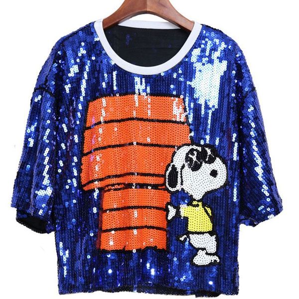 men's t-shirts european style of women short sleeves shirts 2021 summer loose sequins bling t a328, White;black
men's t-shirts european style of women short sleeves shirts 2021 summer loose sequins bling t a328, White;black