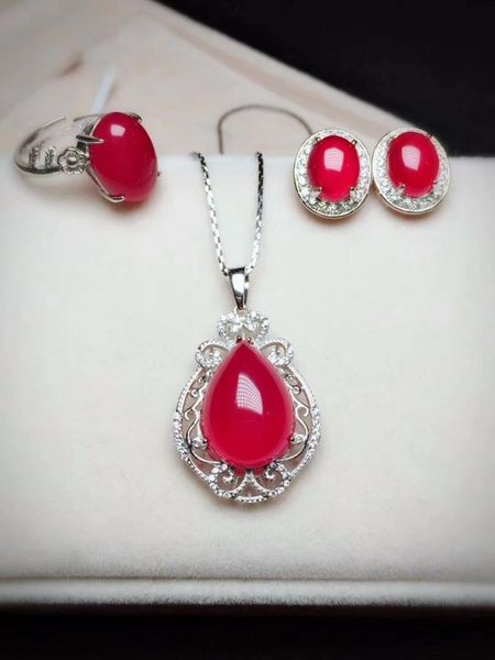 bracelet, earrings & necklace natural red chalcedony jewelry pendant set three piece, Black
bracelet, earrings & necklace natural red chalcedony jewelry pendant set three piece, Black
