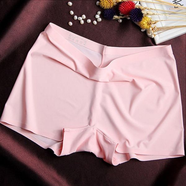 women's ice silk safety shorts invisible seamless boxer briefs underwear boyshort, Black;pink
women's ice silk safety shorts invisible seamless boxer briefs underwear boyshort, Black;pink