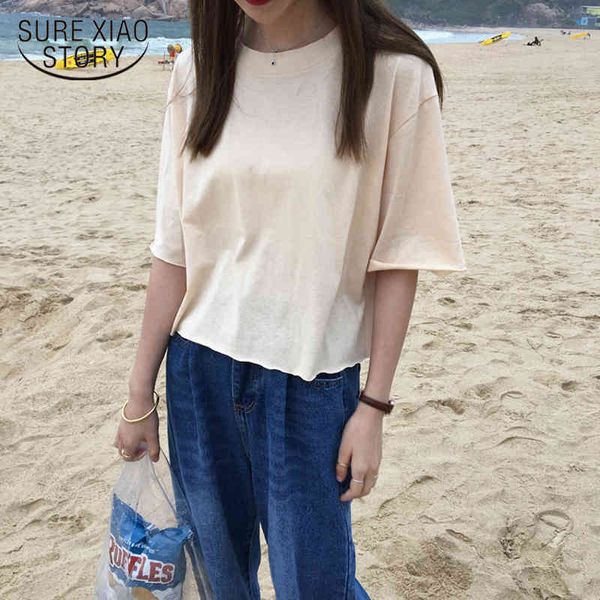 simple fashion short sleeve t-shirt solid 8 colors women summer korean slim laides chic o-neck tees clothing 8648 50 210417, White
simple fashion short sleeve t-shirt solid 8 colors women summer korean slim laides chic o-neck tees clothing 8648 50 210417, White