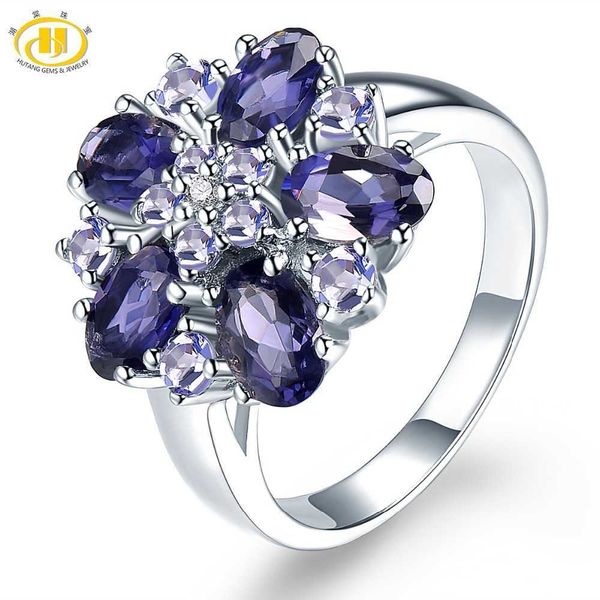 hutang iolite tanzanite wedding rings natural gemstone accents 925 sterling silver ring fine elegant jewelry for women's gift, Golden;silver
hutang iolite tanzanite wedding rings natural gemstone accents 925 sterling silver ring fine elegant jewelry for women's gift, Golden;silver