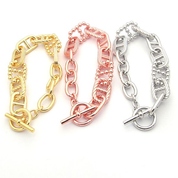 the new clemence hollow ot buckle bracelet is suitable for women's h letter bracelet jewelry, Golden;silver
the new clemence hollow ot buckle bracelet is suitable for women's h letter bracelet jewelry, Golden;silver