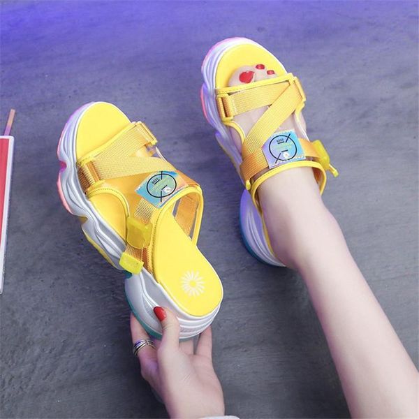 slippers waterproof platform high heel pvc spring and summer female outdoor non-slip beach sandals fashion color bottom, Black
slippers waterproof platform high heel pvc spring and summer female outdoor non-slip beach sandals fashion color bottom, Black
