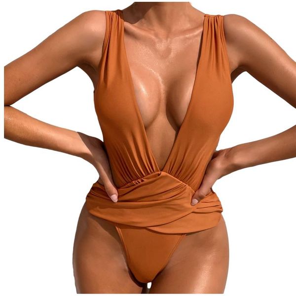 women's swimwear women fashion one-piece bikini solid color swimsuit beachwear set, White;black
women's swimwear women fashion one-piece bikini solid color swimsuit beachwear set, White;black