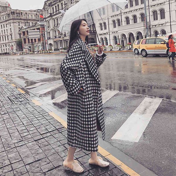 women's wool & blends autumn and winter fashion small bird trellises medium wool coat long women's fashionable 100 kg sister fat u, Black
women's wool & blends autumn and winter fashion small bird trellises medium wool coat long women's fashionable 100 kg sister fat u, Black