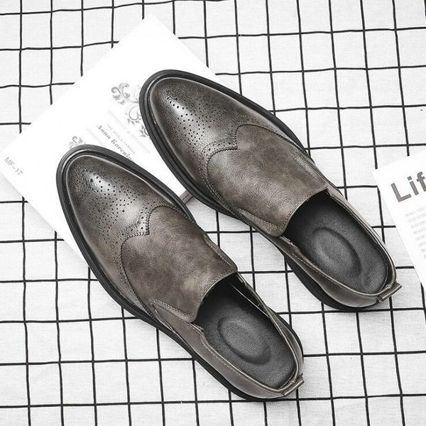 shoe fashionable oxford men's brogue leather retro italian sculpture formal office dress moccasins dressed in business shoes 3tm9, Black
shoe fashionable oxford men's brogue leather retro italian sculpture formal office dress moccasins dressed in business shoes 3tm9, Black