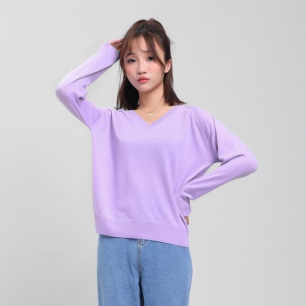 women's sweaters dmlfzmy 2021 autumn coat solid color sweater women korean fashion long-sleeved v-neck shirt, White;black
women's sweaters dmlfzmy 2021 autumn coat solid color sweater women korean fashion long-sleeved v-neck shirt, White;black