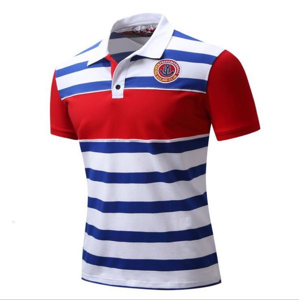 summer men's short-sleeved fashion breathable stripe tshirts for casual business men polo, White;black 
summer men's short-sleeved fashion breathable stripe tshirts for casual business men polo, White;black