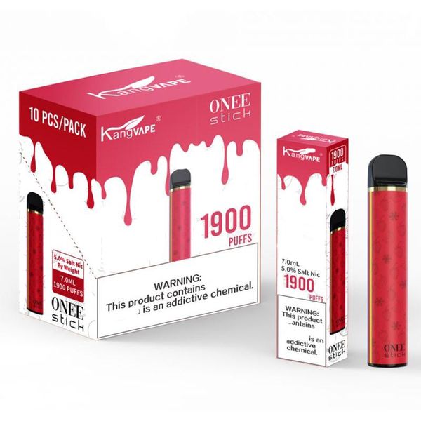 Kang vape Onee Stick 1900 Puffs Disposable E Cigarette Pen Device 1100mah Battery 7.0ml Cartridge kit Alphaa PK Puff Plus Air bar lux smoke accessory
Kang vape Onee Stick 1900 Puffs Disposable E Cigarette Pen Device 1100mah Battery 7.0ml Cartridge kit Alphaa PK Puff Plus Air bar lux smoke accessory