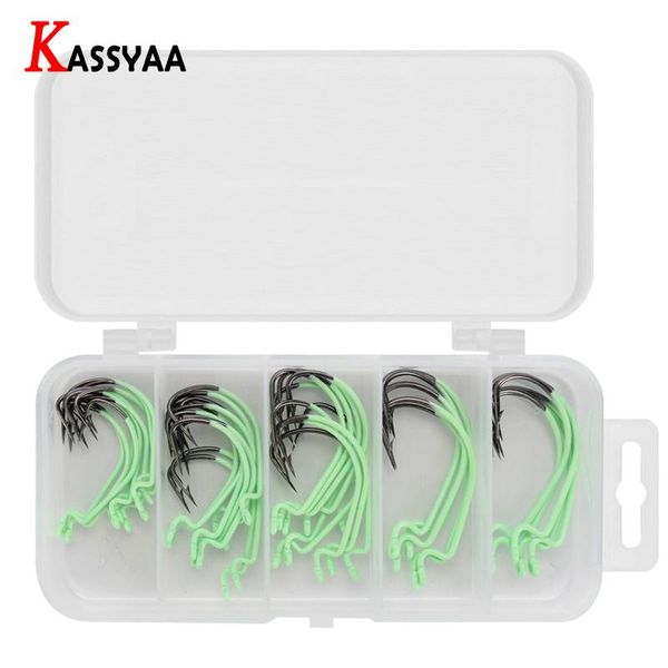 fishing hooks 40pcs/box wide luminous offset carbon steel kit #1 #2 #1/0 #2/0 #3/0 bass soft worm lure quality barbed fishhooks
fishing hooks 40pcs/box wide luminous offset carbon steel kit #1 #2 #1/0 #2/0 #3/0 bass soft worm lure quality barbed fishhooks