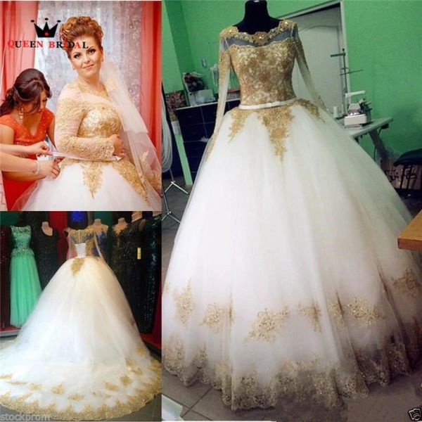 country bridal gowns white and gold tulle boat neck wedding dress scalloped lace long sleeves sweep train garden wedding gown
country bridal gowns white and gold tulle boat neck wedding dress scalloped lace long sleeves sweep train garden wedding gown