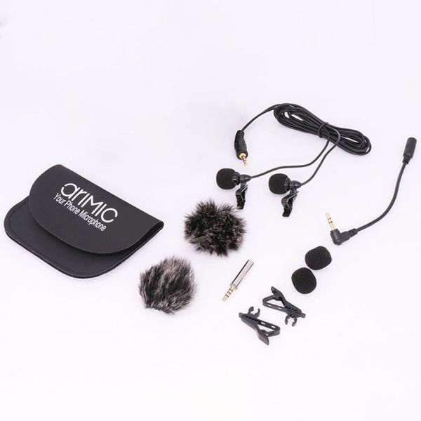 lavalier microphone 3.5mm input clip on wired hiding portable interview dual headed video recording universal lapel studio microphones
lavalier microphone 3.5mm input clip on wired hiding portable interview dual headed video recording universal lapel studio microphones