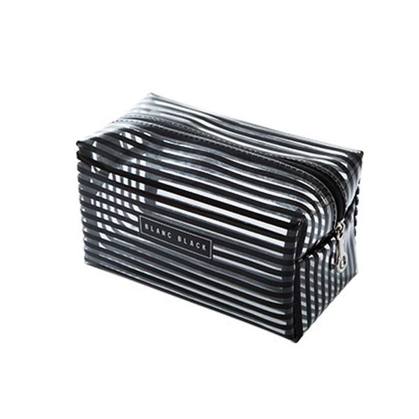 cosmetic bags & cases portable waterproof transparent makeup bag fashion striped zipper organizer women travel toiletry
cosmetic bags & cases portable waterproof transparent makeup bag fashion striped zipper organizer women travel toiletry