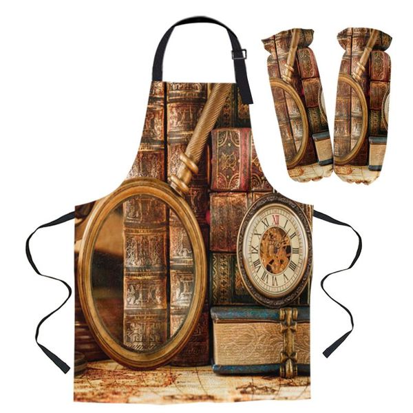 aprons clock retro map book apron kitchen household cleaning pinafore barber cooking accessories for woman
aprons clock retro map book apron kitchen household cleaning pinafore barber cooking accessories for woman