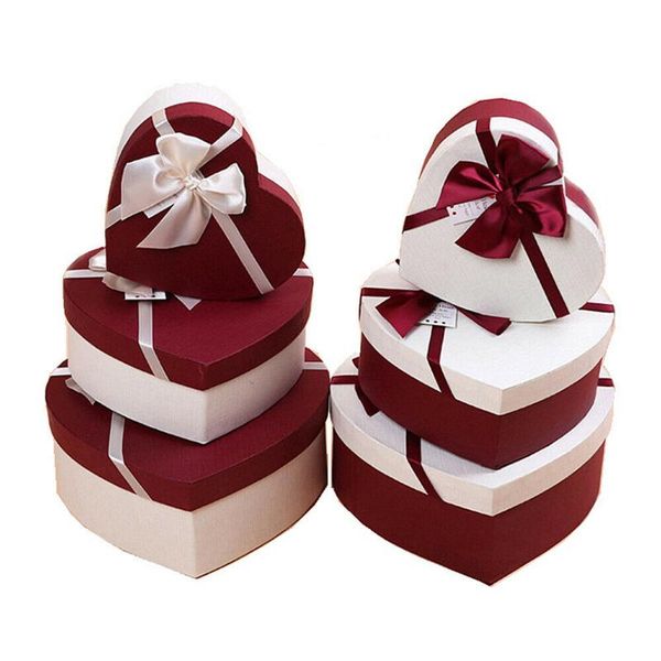 gift wrap 3pcs heart shaped box packaging bow knot storage wrapping holiday supplies
gift wrap 3pcs heart shaped box packaging bow knot storage wrapping holiday supplies