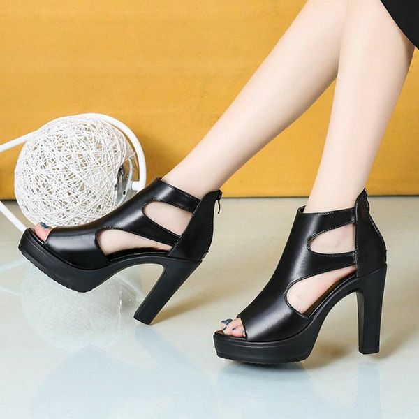 women's shoes high-heeled heel sandals fish mouth shoe women waterproof platform high-b61-55 jy, Black
women's shoes high-heeled heel sandals fish mouth shoe women waterproof platform high-b61-55 jy, Black