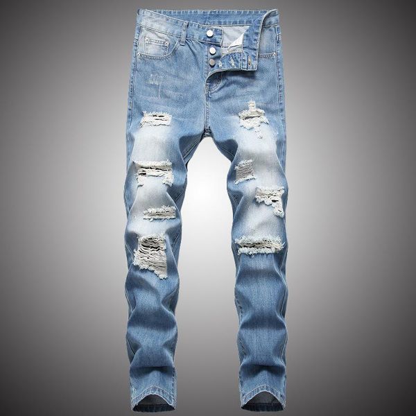 men's destroy beggar jeans vintage ripped hole blue jean men 2021 fashion casual denim trousers male cotton bp035
men's destroy beggar jeans vintage ripped hole blue jean men 2021 fashion casual denim trousers male cotton bp035
