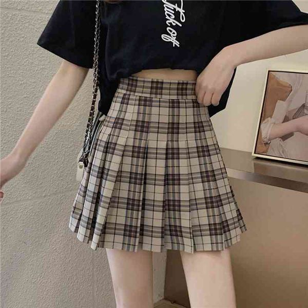 plaid spring summer lightweight all women skirts match a line high waist pleated y2k korean fashion clothing, Black
plaid spring summer lightweight all women skirts match a line high waist pleated y2k korean fashion clothing, Black