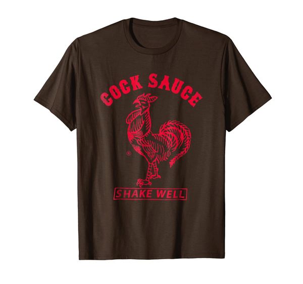 sriracha cock sauce shake well t-shirt, White;black
sriracha cock sauce shake well t-shirt, White;black