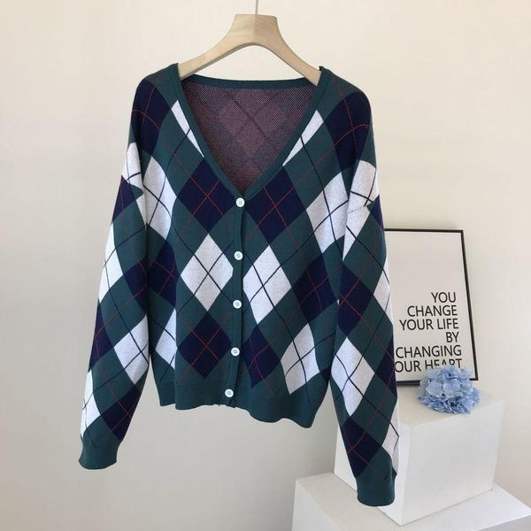 women's knits & tees spring autumn vintage knitted sweater women long sleeve cardigan jacket female plaid jumper crop korean fashion pu, White
women's knits & tees spring autumn vintage knitted sweater women long sleeve cardigan jacket female plaid jumper crop korean fashion pu, White