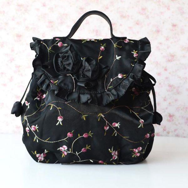 outdoor bags lily queen original embroidery bag draw string flowers ruched polyester soft large capacity backpack
outdoor bags lily queen original embroidery bag draw string flowers ruched polyester soft large capacity backpack
