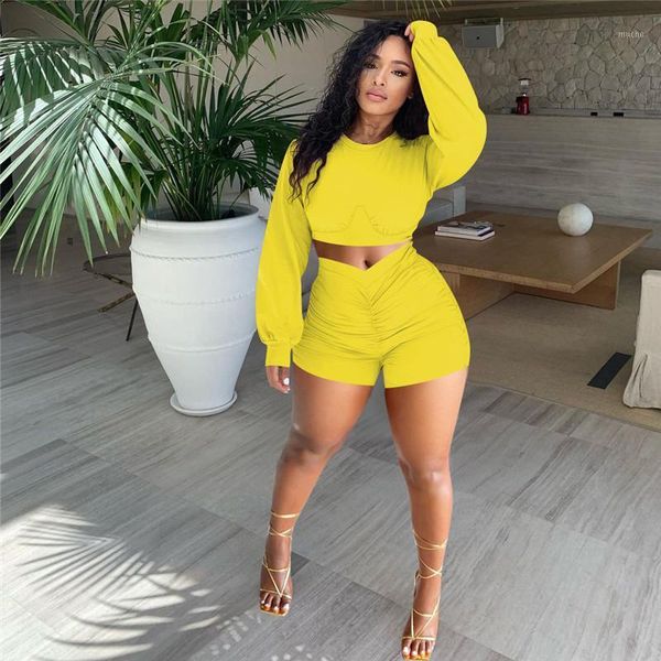 yoga outfit two-pieces sportswear female running set fall spring solid workout fitness suits women long sleeve crop +pleated shorts
yoga outfit two-pieces sportswear female running set fall spring solid workout fitness suits women long sleeve crop +pleated shorts