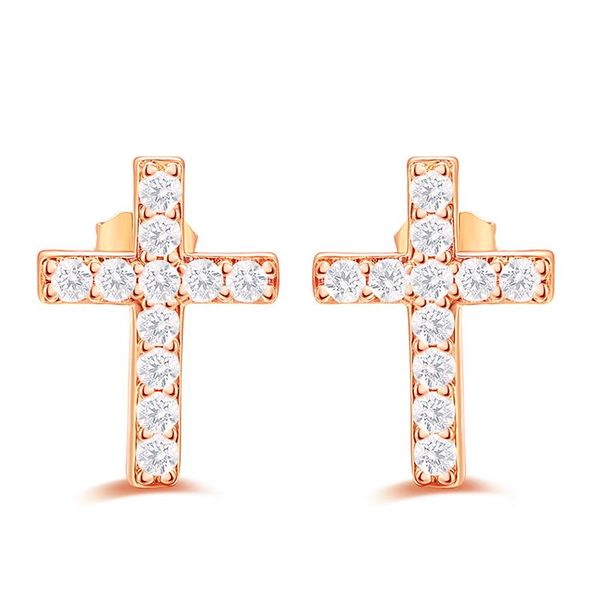 stud copper christian cross earring religious faith rose gold plated bezel setting cubic zirconia for women jewelry gift, Golden;silver
stud copper christian cross earring religious faith rose gold plated bezel setting cubic zirconia for women jewelry gift, Golden;silver
