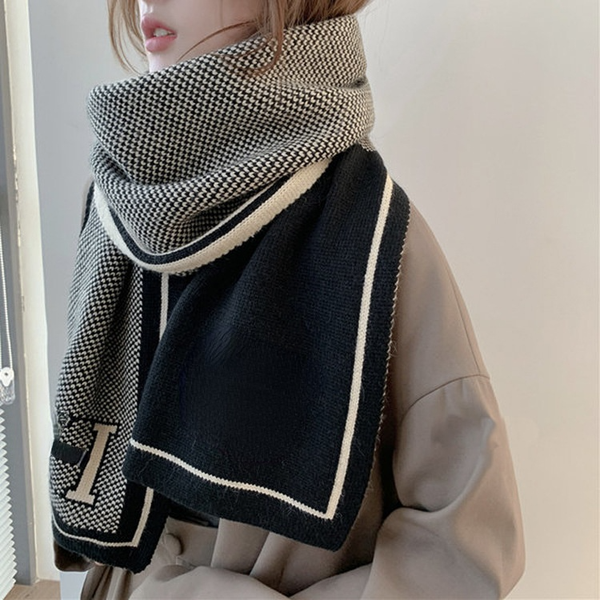 fashion design h scarves warm rectangular striped gray jacquard winter warp knitted scarf, Blue;gray
fashion design h scarves warm rectangular striped gray jacquard winter warp knitted scarf, Blue;gray