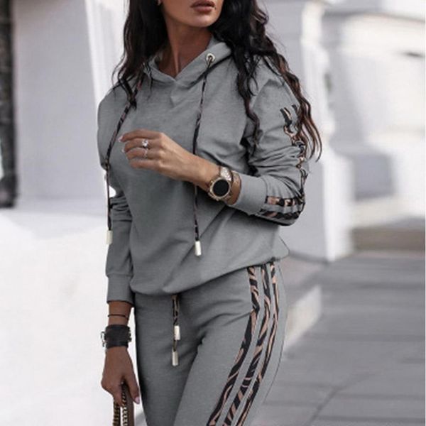 calofe autumn fashion 2 women tracksuits piece set tracksuit long sleeve patchwork pants jogging suits sportswear sport suit, Gray
calofe autumn fashion 2 women tracksuits piece set tracksuit long sleeve patchwork pants jogging suits sportswear sport suit, Gray