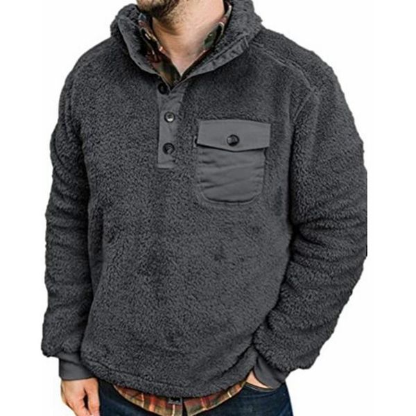 men's hoodies & sweatshirts men plush winter fashion warm turn-down collar casual solid loose long sleeve, Black
men's hoodies & sweatshirts men plush winter fashion warm turn-down collar casual solid loose long sleeve, Black