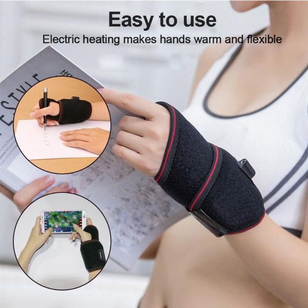 men women usb charging for arthritis tendonitis soft electric hand warmed heated brace multifunction pain relief wrist wrap support, Black;red
men women usb charging for arthritis tendonitis soft electric hand warmed heated brace multifunction pain relief wrist wrap support, Black;red