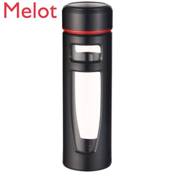 large capacity heat-resistant glass portable anti-fall water cup men and women office double layer filter separation bottles
large capacity heat-resistant glass portable anti-fall water cup men and women office double layer filter separation bottles