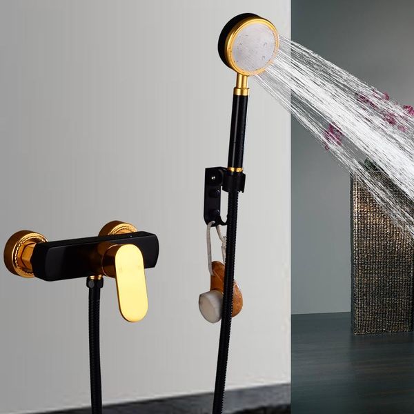 space aluminum black & gold shower set fashion hand faucet mixers taps bathroom sets
space aluminum black & gold shower set fashion hand faucet mixers taps bathroom sets