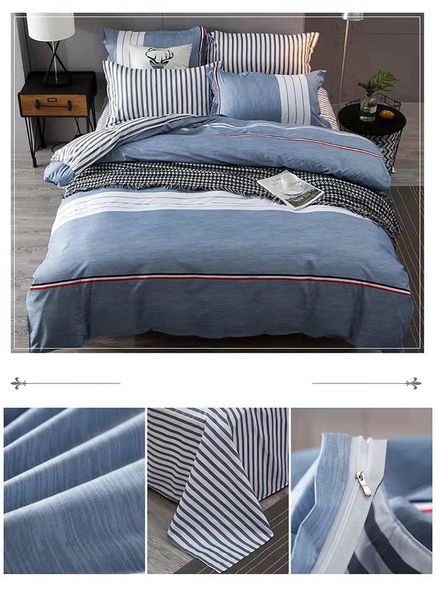 bedding sets simplicity style cotton four piece set modern stylish comforter bed cover
bedding sets simplicity style cotton four piece set modern stylish comforter bed cover
