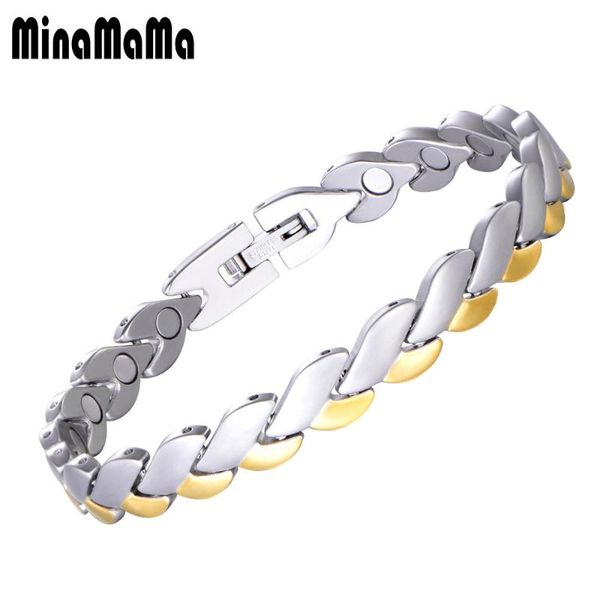 link, chain stainless steel link magnetic bracelet for woman men energy fashion health care jewelry, Black
link, chain stainless steel link magnetic bracelet for woman men energy fashion health care jewelry, Black