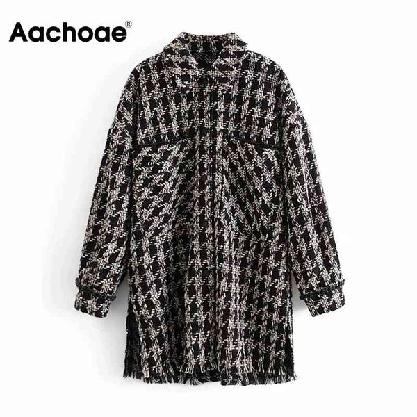 aachoae women loose plaid tweed jacket with pockets vintage batwing long sleeve tassel outerwear turn down collar casual coat 210413, Black;brown
aachoae women loose plaid tweed jacket with pockets vintage batwing long sleeve tassel outerwear turn down collar casual coat 210413, Black;brown