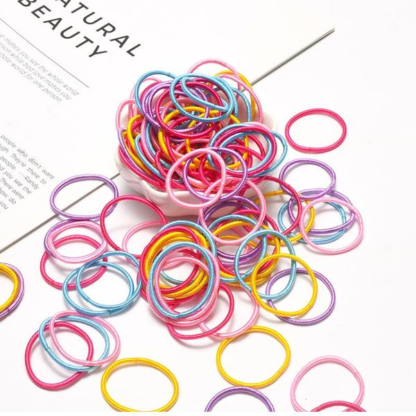 hair accessories 100pcs / set girl color 3cm rubber band elastic headband ponytail holder child, Slivery;white
hair accessories 100pcs / set girl color 3cm rubber band elastic headband ponytail holder child, Slivery;white