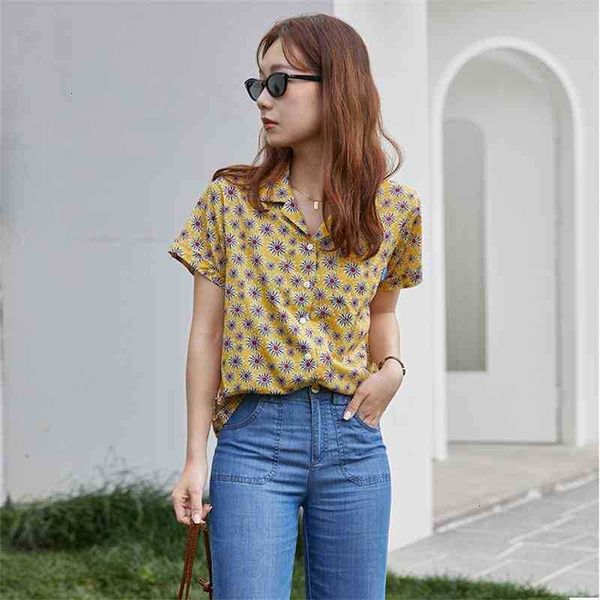 women's two piece pants yellow korean blouse women short sleeve summer shirt casual lapel floral ladies fashion clothing ka8v, White
women's two piece pants yellow korean blouse women short sleeve summer shirt casual lapel floral ladies fashion clothing ka8v, White