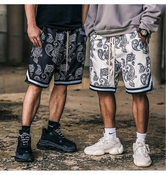 fashion shorts national style cashew flower sports men's large fat loose casual print pants, White;black
fashion shorts national style cashew flower sports men's large fat loose casual print pants, White;black