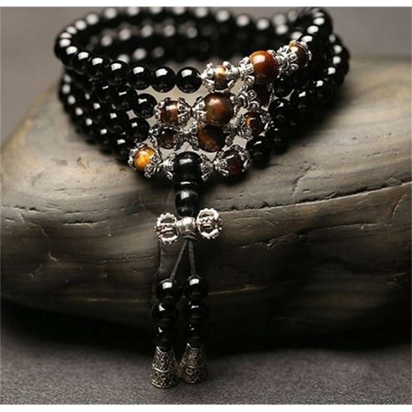 men's and women's buddha bead multi loop bracelet imitation agate obsidian accessories fashion, Golden;silver
men's and women's buddha bead multi loop bracelet imitation agate obsidian accessories fashion, Golden;silver
