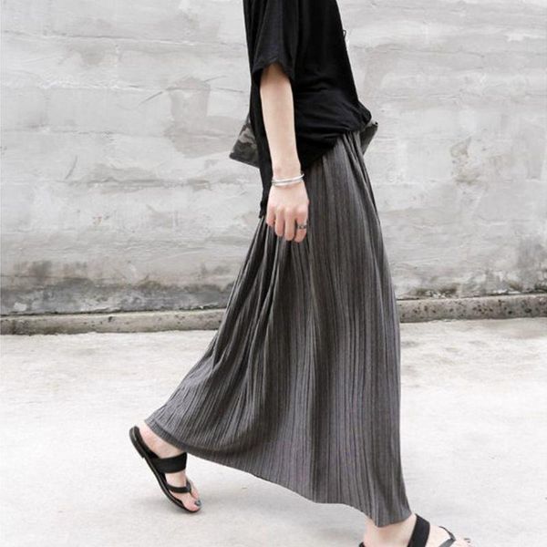 skirts gray modal cotton elastic waist pleated skirt retro high women swing long femme, Black
skirts gray modal cotton elastic waist pleated skirt retro high women swing long femme, Black