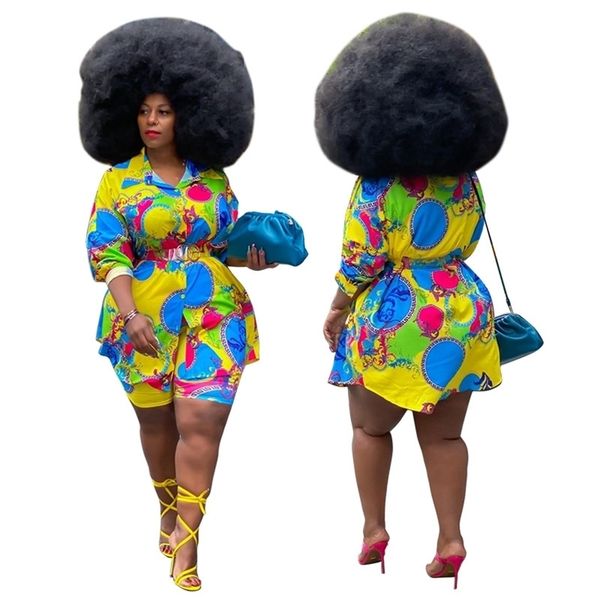 plus size women clothing two piece set fashion long sleeve shirts print casual shorts suit streetwear wholesale drop 211106, Black
plus size women clothing two piece set fashion long sleeve shirts print casual shorts suit streetwear wholesale drop 211106, Black
