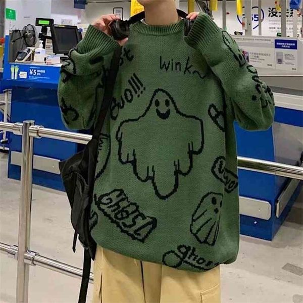 zazomde men hip hop sweater cartoon casual loose knitted pullover autumn winter men's couple design 210813, White;black
zazomde men hip hop sweater cartoon casual loose knitted pullover autumn winter men's couple design 210813, White;black