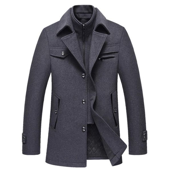 men's wool & blends woolen coat men autumn winter solid color cold resistant overcoat double collar casual trench male, Black
men's wool & blends woolen coat men autumn winter solid color cold resistant overcoat double collar casual trench male, Black