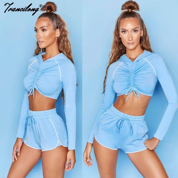 women's tracksuits women blue crop shorts 2 piece sets full sleeve summer casual outfits lounge sports wear fitness bandage suits o, Gray
women's tracksuits women blue crop shorts 2 piece sets full sleeve summer casual outfits lounge sports wear fitness bandage suits o, Gray