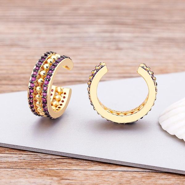 stud 2021 arrival multicolor cz crystal ear cuff stackable c shaped clips no pierced cartilage earring for women earcuffs, Golden;silver
stud 2021 arrival multicolor cz crystal ear cuff stackable c shaped clips no pierced cartilage earring for women earcuffs, Golden;silver