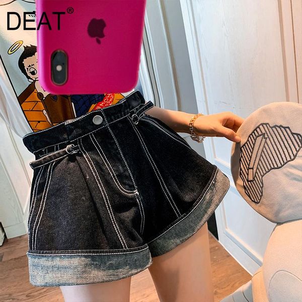 women's jeans deat 2021 high waist navy blue pocket striped flare two way wearing shorts female s wm707017l
women's jeans deat 2021 high waist navy blue pocket striped flare two way wearing shorts female s wm707017l
