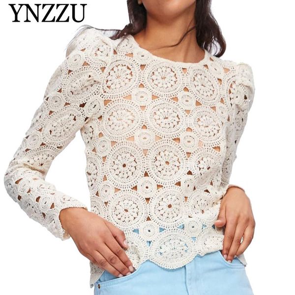 women's blouses & shirts ynzzu 2021 arrival o-neck beige women lace hollow out slim ladies shirt long sleeve solid chic female blo, White
women's blouses & shirts ynzzu 2021 arrival o-neck beige women lace hollow out slim ladies shirt long sleeve solid chic female blo, White