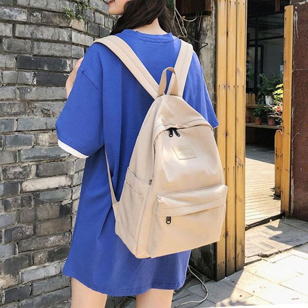 backpack fashion women large capacity zipper nylon backpacks simple wild solid color school bag for teenage girls bags
backpack fashion women large capacity zipper nylon backpacks simple wild solid color school bag for teenage girls bags